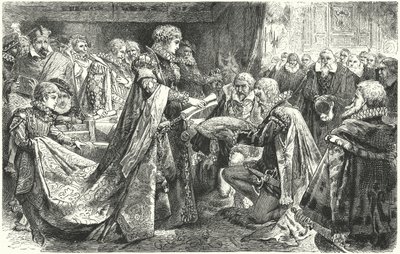 La noblesse néerlandaise devant Marguerite de Parme, gouverneur des Pays-Bas espagnols, 1559 - German School