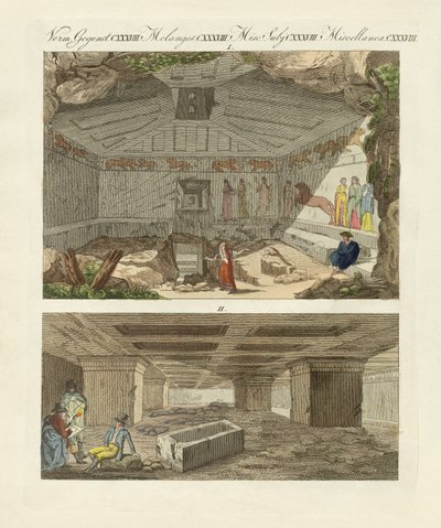 Les catacombes étrusques dans la vieille ville de Tarquinia - German School