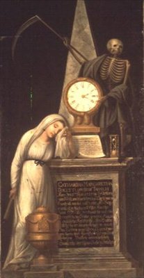 Le monument funéraire de la chanteuse Catharina Margaretha Docetti, née Tausch, École de Heidelberg - German School