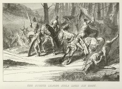Le chef hussite Ziska perd la vue - German School