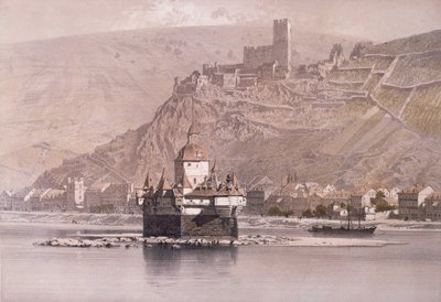 La forteresse insulaire de Pfalzgrafenstein et le château de Gutenfels à Kaub - German School