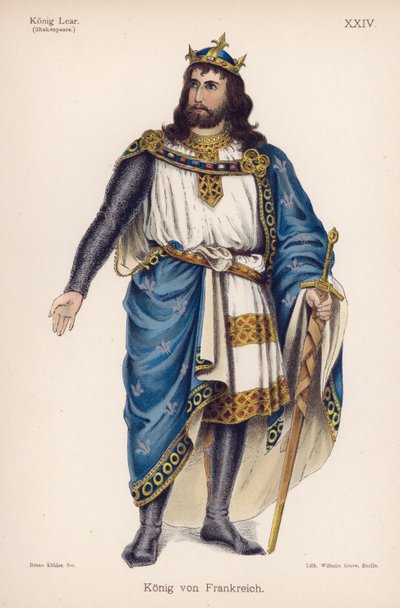 Le Roi de France, de King Lear de Shakespeare - German School