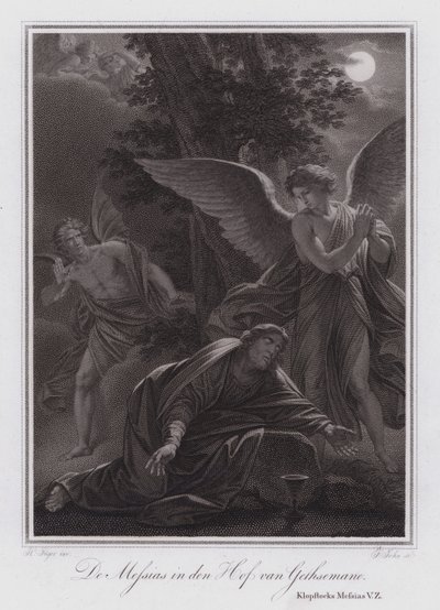 Le Messie dans le Jardin de Gethsémani - German School