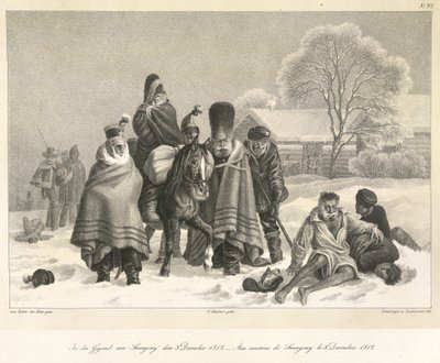 La retraite de Moscou, 3 décembre 1812, illustration de 