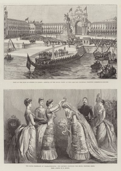 Le mariage royal à Charlottenburg (gravure) - German School