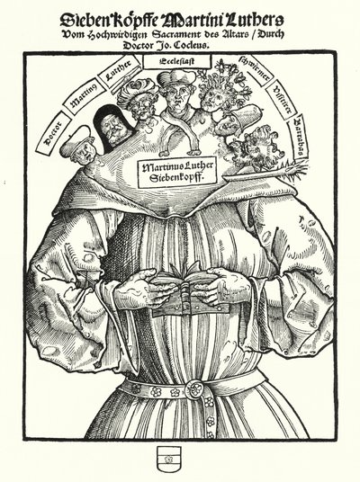 Les Sept Têtes de Martin Luther - German School