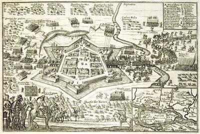 Le siège de Neuhausel par les Turcs en 1663, illustration d