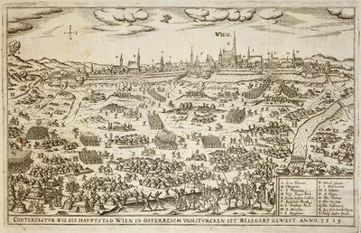 Le Siège de Vienne en 1529, illustration tirée d