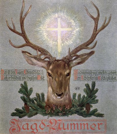 Le Cerf de Saint Hubert, illustration de couverture d