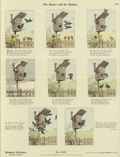 Les étourneaux et les moineaux - German School