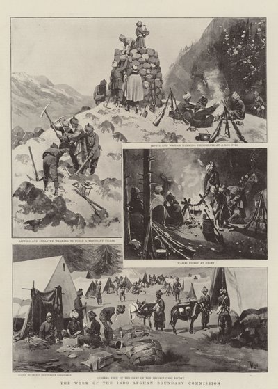 Le travail de la commission de la frontière indo-afghane - German School