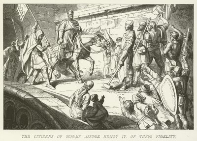Les citoyens de Worms assurent Henri IV de leur fidélité - German School