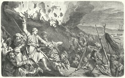 La chute de Missolonghi, guerre d