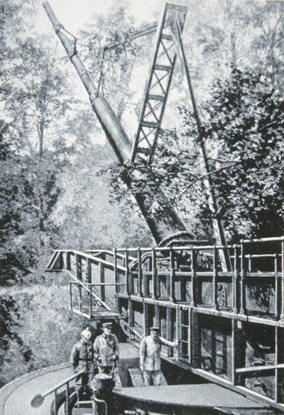 Le grand canon allemand de Paris de la Première Guerre mondiale appelé 