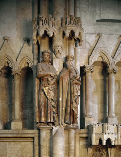 Le chevalier Ekkard et sa femme Uta (Hermann et Reglindis) - German School