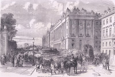 Érection de barricades de rue à Paris, Histoire de la guerre entre la France et l
