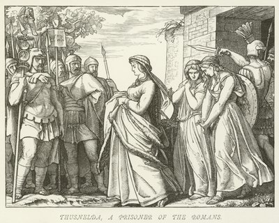Thusnelda, prisonnière des Romains - German School