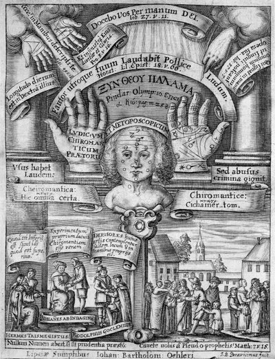 Page de titre de Ludicrum Chiromanticum - German School