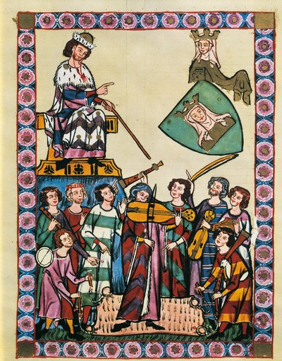 Troubadours devant l