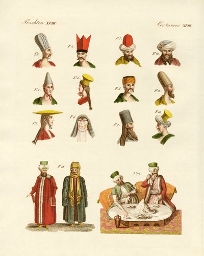 Costumes nationaux turcs - German School