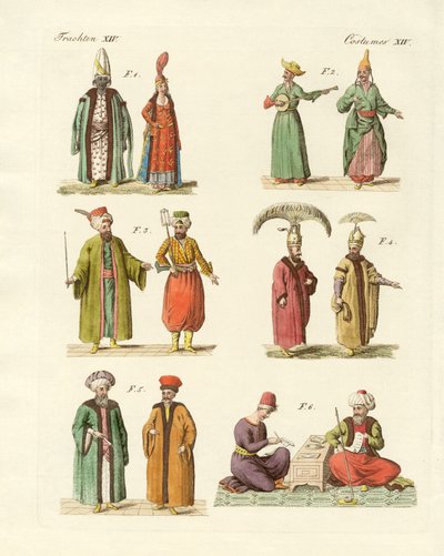 Costumes nationaux turcs - German School