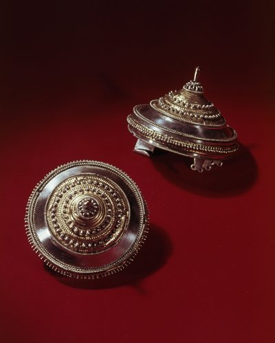 Paire de fibules Tutulus (argent) - German School
