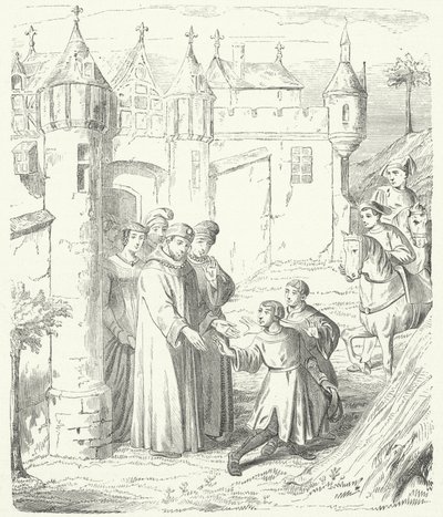 Marchands vénitiens Niccolo et Maffeo Polo quittant Constantinople pour l
