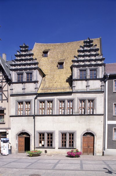 Vue de la maison de Heinrich Schütz - German School