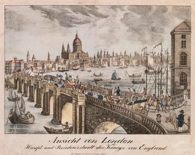Vue de Londres, de Neuruppiner Bilderbogen, 1830 - German School