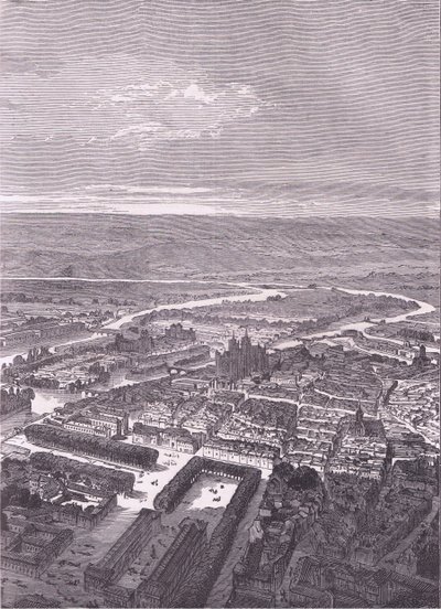 Vue de Metz, Histoire de la guerre entre la France et l