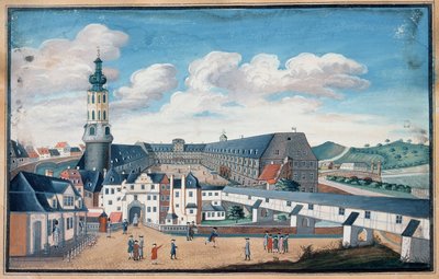 Vue de Weimar avec le château de Wilhelmsburg - German School