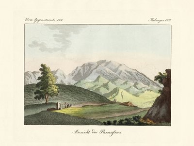 Vue du Parnasse en Grèce - German School