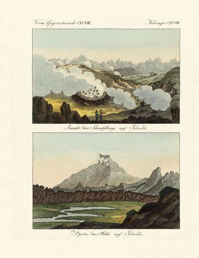 Vues des montagnes de soufre en Islande - German School