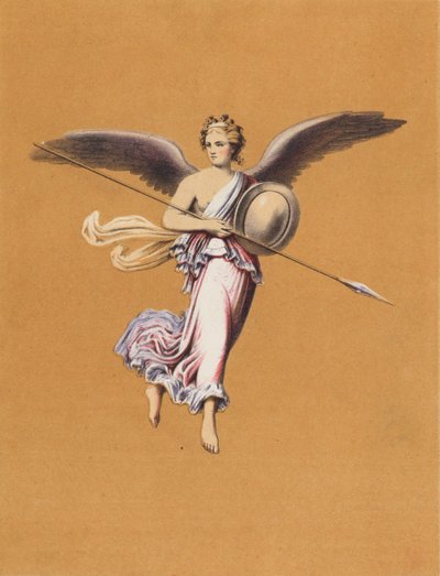Peinture murale de Pompéi, Italie (lithographie couleur) - German School