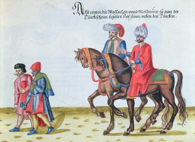 Nobles valaques et moldaves, fin du XVIe siècle - German School