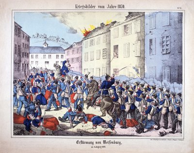 Guerre de 1870 : La Capture de Wissembourg (Bataille de Weissenburg) entre les soldats de l