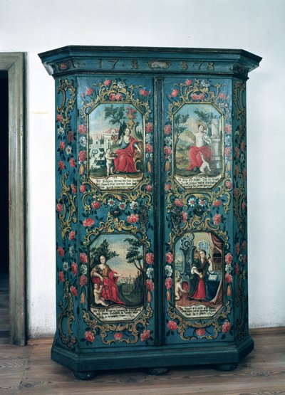 Armoire décorée de scènes des quatre saisons, 1778 - German School