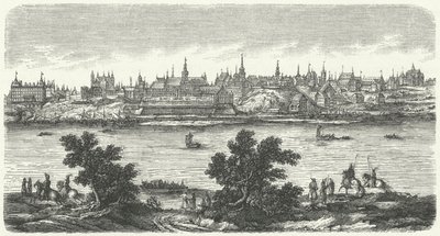 Varsovie au 17ème siècle - German School