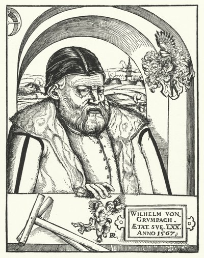 Wilhelm von Grumbach, chevalier et aventurier allemand (gravure) - German School