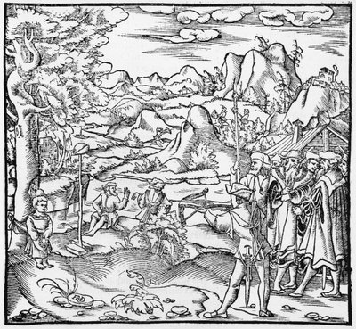 Guillaume Tell, illustration de Cosmographie Universelle par Sébastien Munster (1488-1552) Bâle, publié en 1559 - German School
