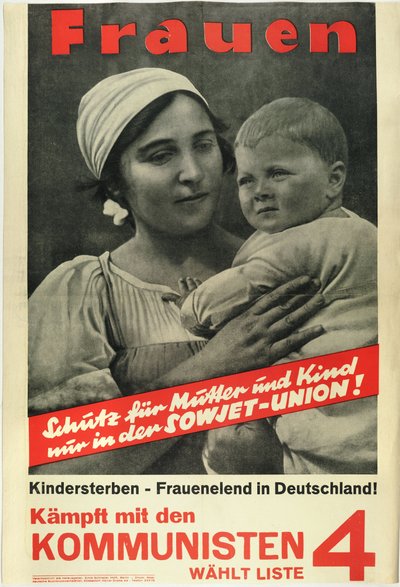 Femmes ! Combattez avec les communistes, votez Liste 4 - German School