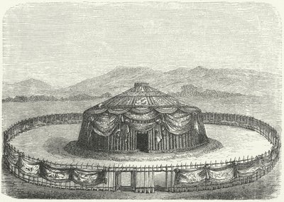 Yourte de Gengis Khan (gravure) - German School