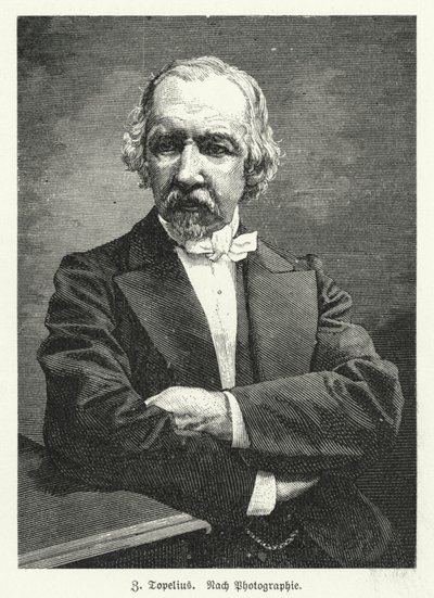 Zachris Topelius, romancier, poète, journaliste et historien finlandais de langue suédoise (lithographie) - German School