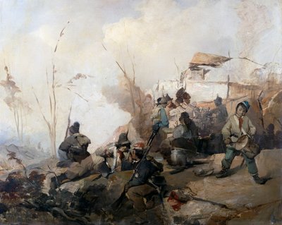 Bivouac de soldats dans l