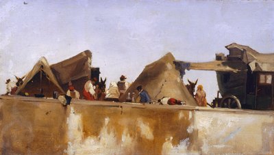 Camp, par Gerolamo Induno - Gerolamo Induno