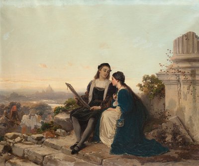 Raphaël et Fornarina, 1869 - Gerolamo Induno