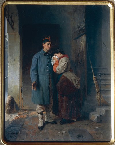 Le départ des conscrits de 1866 - Gerolamo Induno