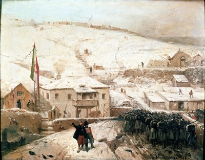 Le quartier général des Piémontais en Crimée - Gerolamo Induno