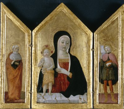 Madone et Enfant avec deux saints - Gerolamo di Benvenuto