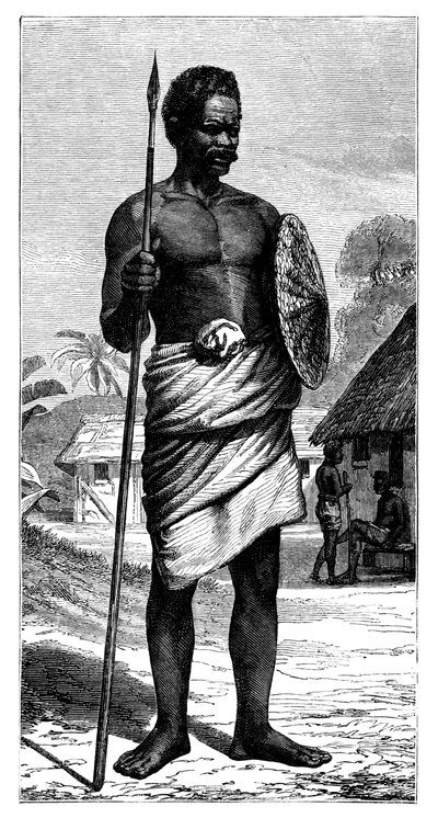 Guerrier malgache, 19e siècle - Gerome Staal